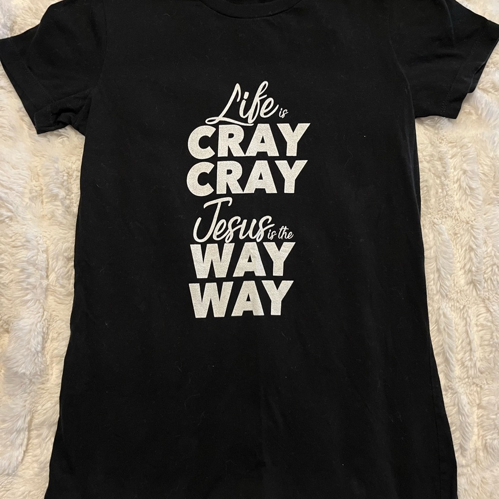 Jesus is the Way Way black tee